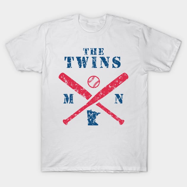 The Twins Baseball T-Shirt by PopSmarts